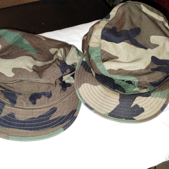 Vintage US Army BDU Print Patrol Caps Size 7 1/2 Winter & Summer 1 Each - Picture 5 of 5